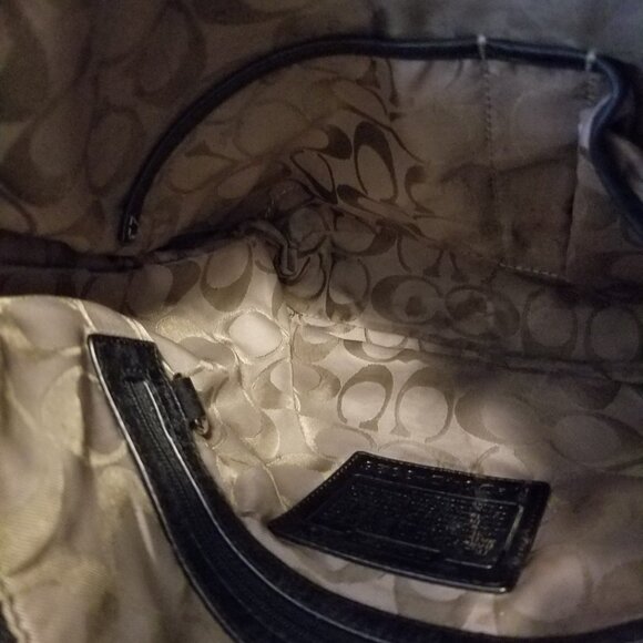 Authentic Vintage Coach Black Legacy Slim Duffle Shoulderbag Crossbody - Picture 4 of 11